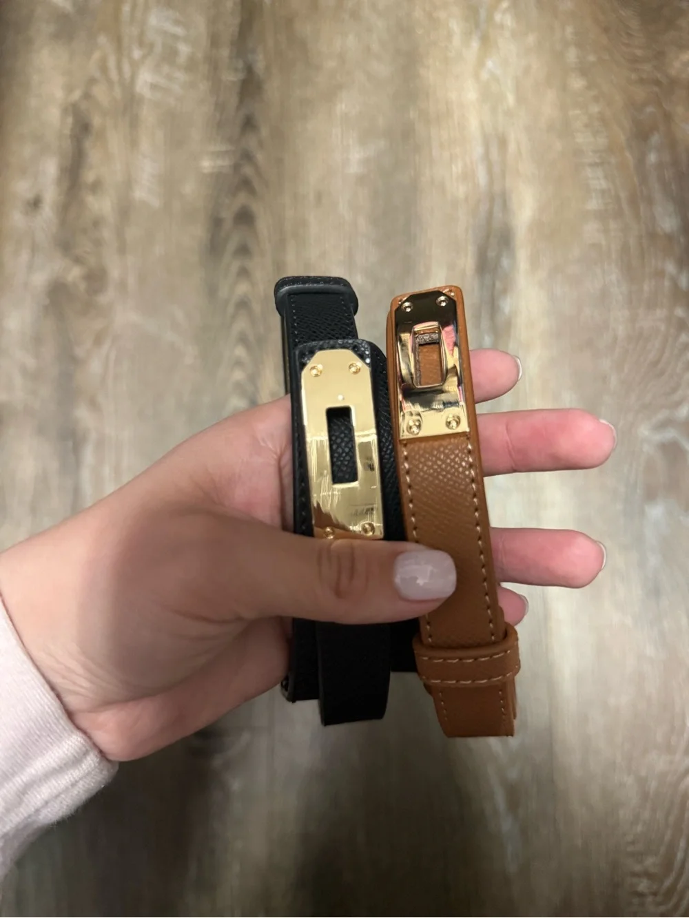 Designer Inspired Brown/Black Belts